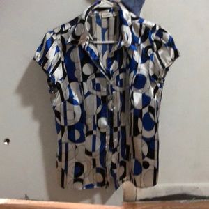 Silk button down shirt